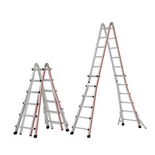 Hymer 8042 Teleskopleiter TELESTEP 4x6 Sprossen Treppenleiter Stehleiter