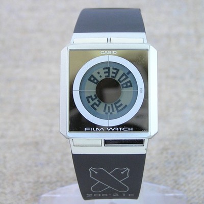 CASIO カシオ メンズ腕時計FS-02フィルムウォッチ中古稼働品 Rare!] CASIO FILM WATCH FS-02 Super Thin 90s Retro Databank Watch