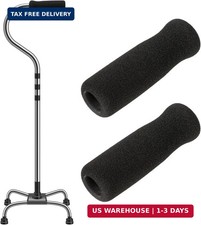 Cane Handle Grip Replacement, 2 PCS Walking Stick Grips for Seniors, Offset Hand