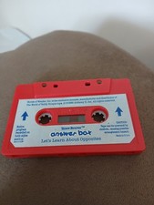 Worlds of Wonder Teddy Ruxpin Let's Learn About Opposites Red Cassette Tape