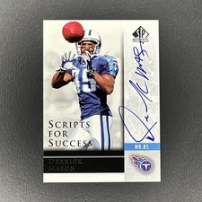 Derrick Mason 2004 SP Authentic Scripts For Success Auto #SS-DM