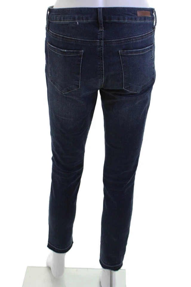 Pantalones de mezclilla Articles of Society para mujer ajustados al tobillo azul oscuro tiro medio talla 27 Foto 3 de 4