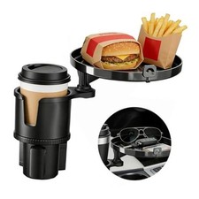 2-in-1 Car Cup Holder Tray Car Food Tray Car Table Car Seat Tray