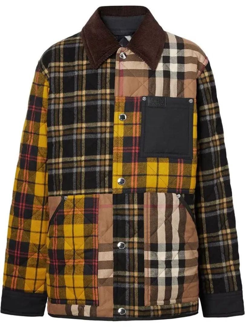 2023 Burberry Jacket with Check Patchwork Design - image 1