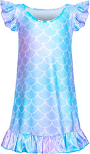 Girls Nightgowns Unicorn Sleepwear Night Sleep Dress Pajamas Little Kids Toddler