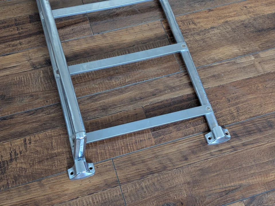 OEM 1963-1980 MG Midget Rear Trunk Lid Luggage Rack Chrome Genuine Original - Image 4 of 4