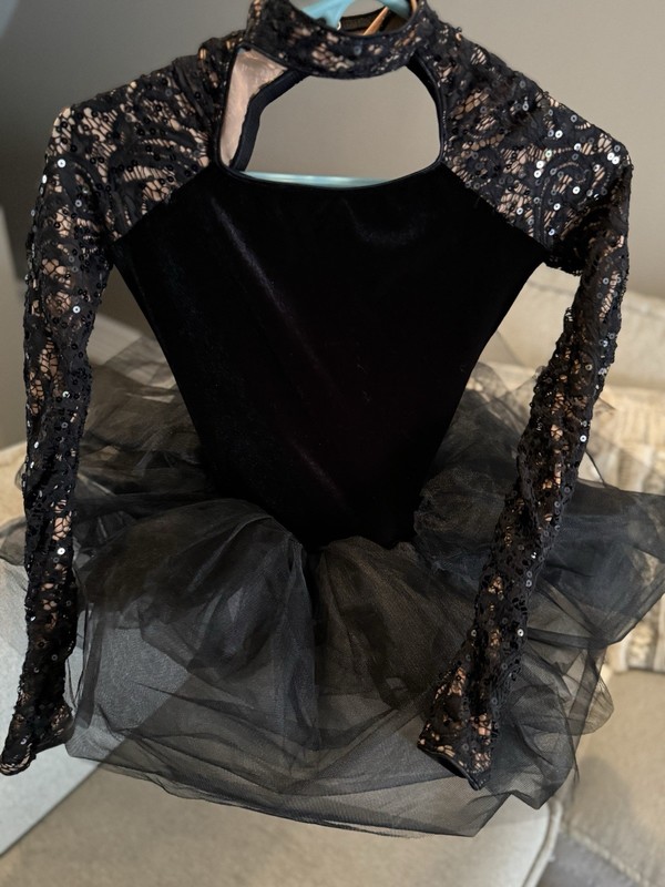 Revolution Large Child Black Ballet Costume - “the Ballad”