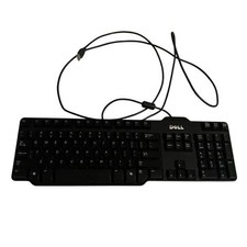 Dell Wired Keyboard Black FLAWED Missing One Stand USB Connection 10-Key