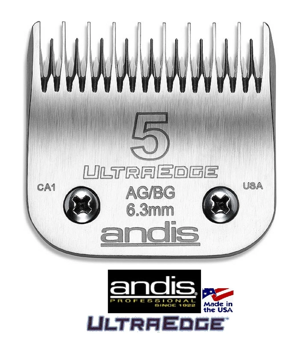 ANDIS ULTRA EDGE A5 Clipper Blade 5 Skip Tooth 1/4" (6.3mm) cut*Pet Dog Grooming