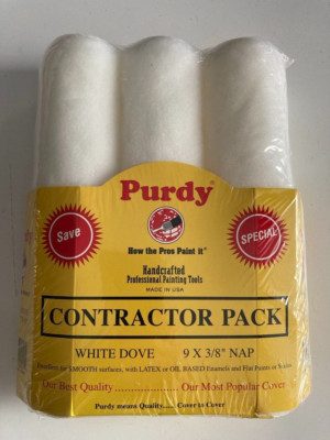 Purdy White Dove Farbroller Abdeckungen, 3/8-In. Nap, 9-In., 3-Pk, neu