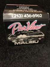 VINTAGE MATCHBOOK : PIERVIEW CAFÉ & CANTINA Unused 30  Back Strike 30 Matches