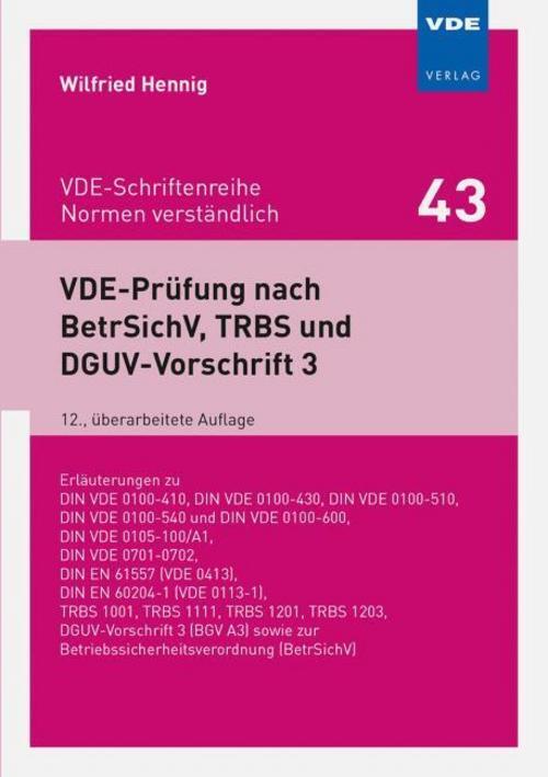 Thumbnail - Wilfried Hennig Vde-prüfung Nach Betrsichv, Trbs Und Dguv-vorschrift 3