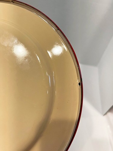 Marble Canyon Enamelware Prickly Pear Cactus 8" Salad Plates Set of 2 - Picture 4 of 4