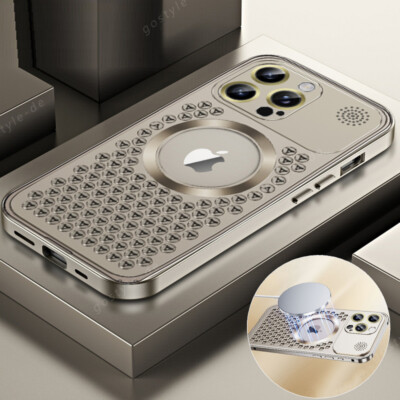 Aroma Magnetisch Handyhülle für iPhone 15 Pro Max 14 13 12 Aluminum Magsafe Case