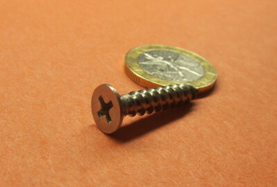 Stainless Flat Head Phillips Sheet Metal Screws #10 x 1.00'' Length, 100 pcs