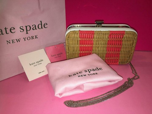 Kate Spade NY Kitt Weiden Clutch Umhängetasche Schulter rosa Einkaufen Geschenktasche Set - Bild 3 von 12