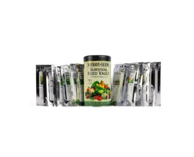 Patriot Seeds Survival Seed Vault Kit - Non-GMO - 100% Heirloom - No Hybrids USA
