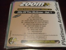 ZOOM PLATINUM 36 KARAOKE DISC CDZMP036 TIM MCGRAW CD G 13 TRACKS