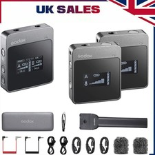Godox Lavalier Microphone Movelink M1 M2 2.4ghz Wireless For  Pc Camera Dslr Uk