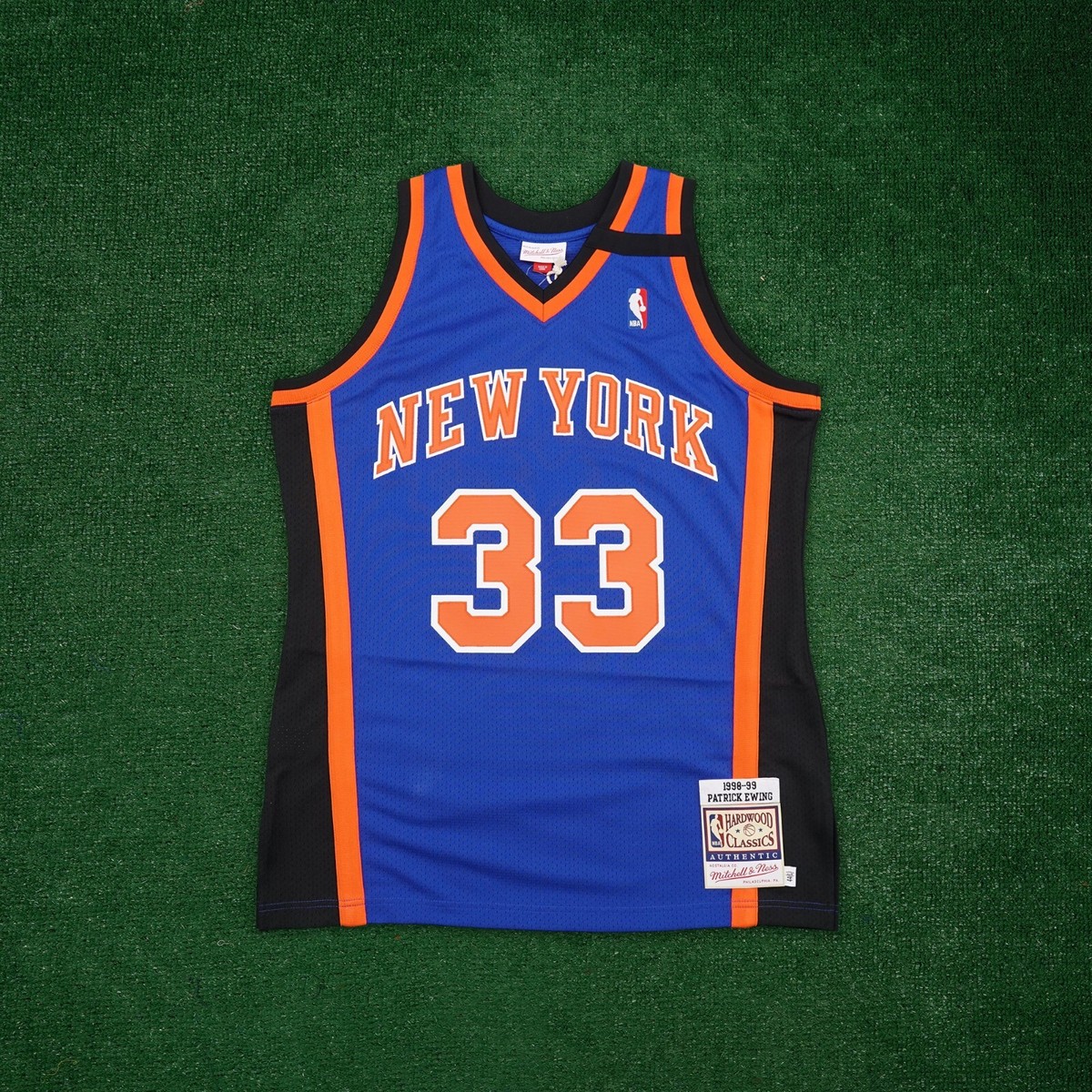 Patrick Ewing signed 1998-99 New York Knicks Authentic Blue Jersey