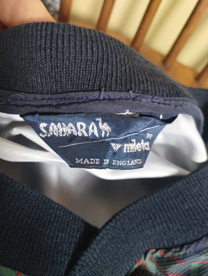 Sahara MILETA ENGLAND pullover COLONIAL NATIONAL INVITATION XL golf plaid - Image 3 of 4