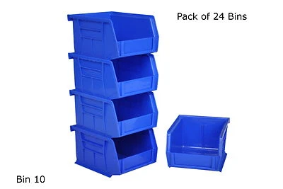 Rhino Tuff Bin 10 - Plastic Parts Storage Bins Strong Garage Workshop Van Boxes