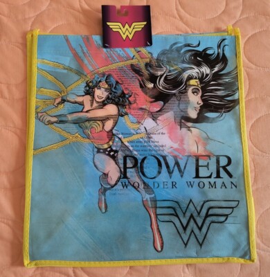 DC Comics Wonder Woman Superhero Reusable Eco Yellow Gift/Shopping Bag   ship!