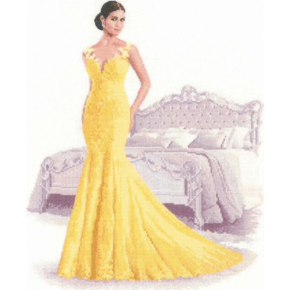 Heritage Kreuzstich Set Aida "Zoe", Zählmuster, JLZO1400-A, 31,5x38,5cm - Bild 1 von 1