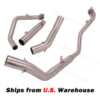 Header Exhaust Link Pipe For CF-Moto 300NK 300SR 250NK 250SR Connect 51mm Tips