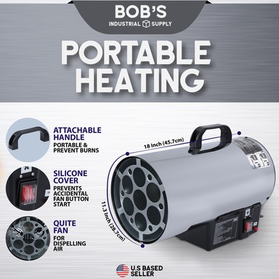 BISupply Portable Propane Heater 60k BTU Propane Heater Indoor Warms 1500sq  Ft | eBay