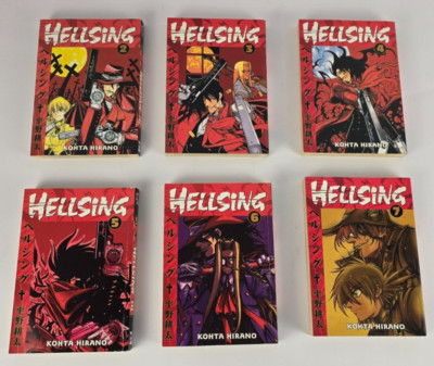 Hellsing  Manga #2-7 First Edition Paperback Kohta Hirano 2003