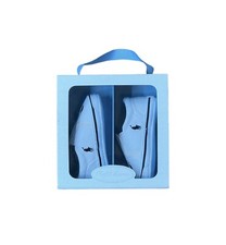 Polo Ralph Lauren Bal Harbour Boys Slip On Sneakers White Navy Canvas Size 4