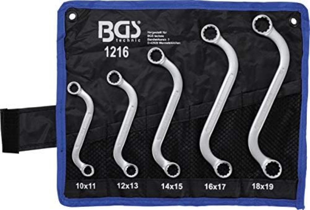 Set 5 Chiavi a S Pollici BGS 30315 | 3/8"-3/4" per Meccanica USA