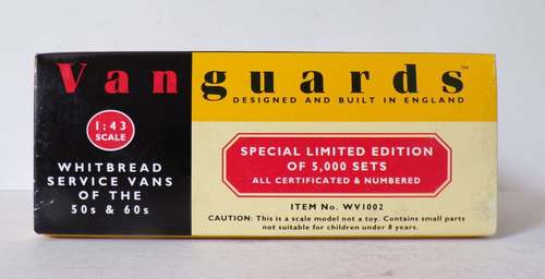 VANGUARDS WV 1002 WHITBREAD SERVICE VANS OF THE 50s & 60S MINT BOXED 1:43. - Picture 9 of 9