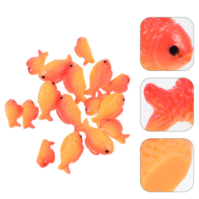 Toy Goldfish USToy Plastic Gold Fish Action Figures - 3 Inch Realistic ...