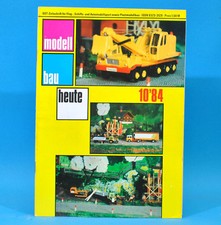 Modellbau heute 10/1984 Flugzeuge Schiffe Fahrzeuge | Bauplan Fesselflugmodell