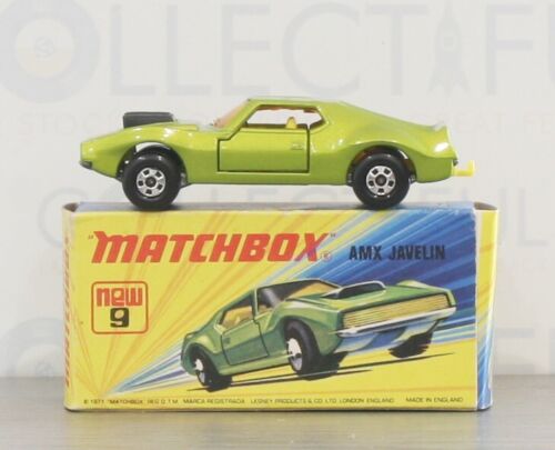 MATCHBOX - SUPERFAST - #9 AMX JAVELIN - METALLIC GREEN - DIECAST *BEAUTY* MIB🔥
