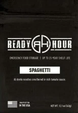 Spaghetti 25-year Shelf Life Emergency 8 Serving Bag Survival Food Pouch Meal
