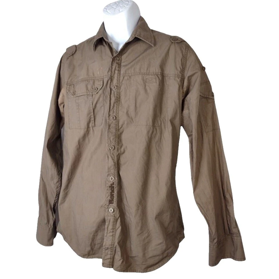 Bench Long Sleeve Casual Button-Down Shirts for Men