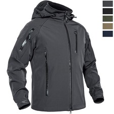 Mens Hoodie Hiking Jacket Waterproof Outdoor Atheletic Training Casual Work Coat
