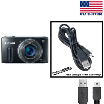 Canon PowerShot SX260 HS Camera USB Cable Transfer Cord