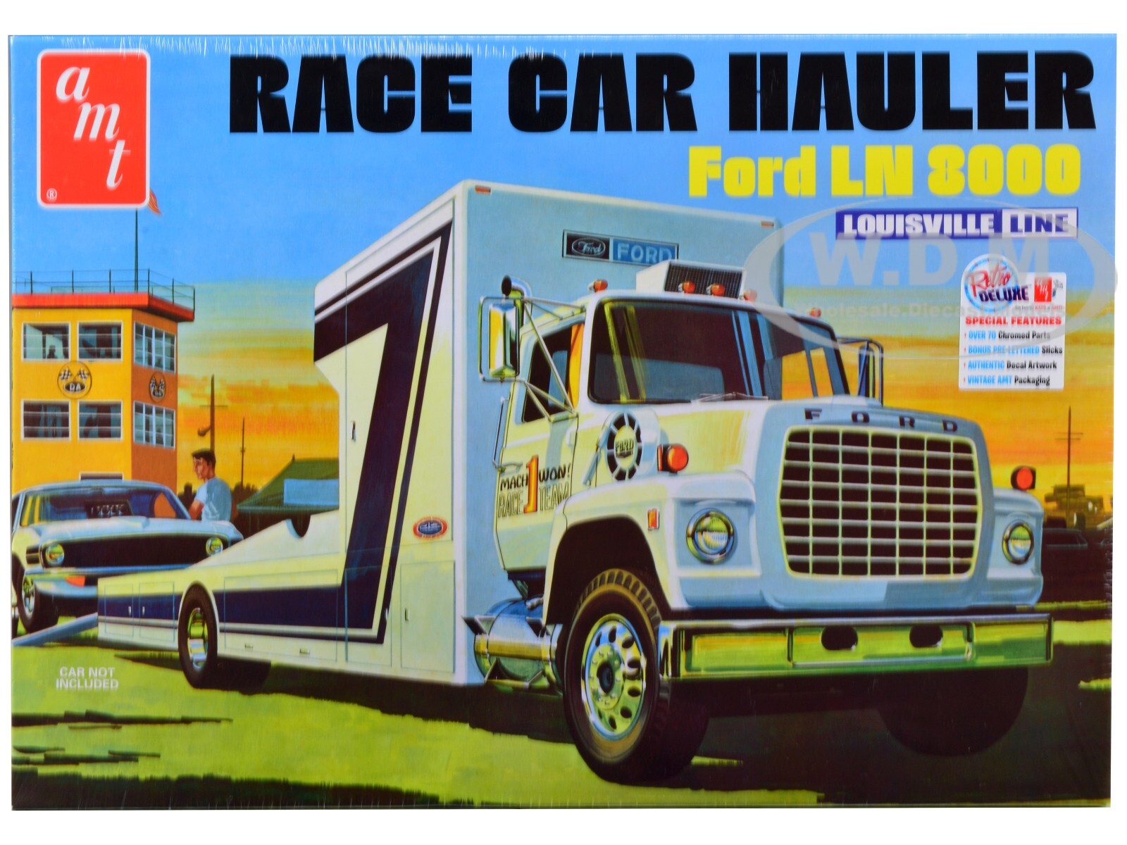 Ford Ln 8000 Race Car Hauler 1/25 Scale Model By Amt Amt1316