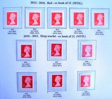 SG U3025/ U3029  -  !st red ex book of 12 (MTIL) - 2013 - 2021 - UMM and Used  