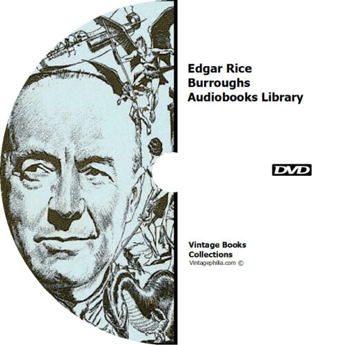 * EDGAR RICE BURROUGHS BOOKS COLLECTION  * 20 AUDIOBOOKS on DVD MP3 * 