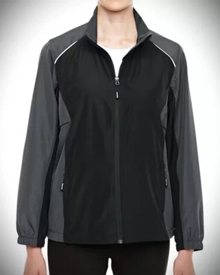 Core365 North End-Ladies Lightweight Colorblock Performance Jacket Carbon-Blk M