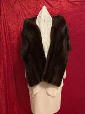 ~*~  #1 SALE RICH BEAUTIFUL RANCH MINK FUR SHAWL STOLE  ~*~