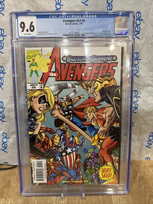 AVENGERS #6 VOL. 3 MARVEL COMIC BOOK V-234  Graded Cgc 9.6 New Slab Wp