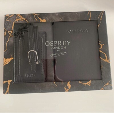 osprey leather luggage tags Signature Compact Full-Grain Tag Deep Red Get luggage back with this flap luggage tag for identification Osprey London Leather Passport Cover