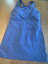 VTG TOMMY HILFIGER BLUE EMBROIDERED CRISS CROSS DRESS SZ 6