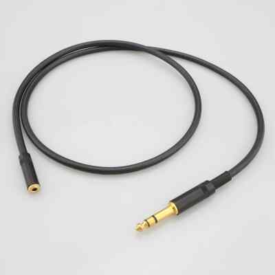 A53 HiFi 6.35mm Male To 3.5mm Stereo Female Amplifer Keyboard Extension Cable 
